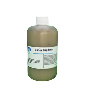Attract financial abundance with our handcrafted Money Bag Bath. Infused with herbs and oils for prosperity rituals.